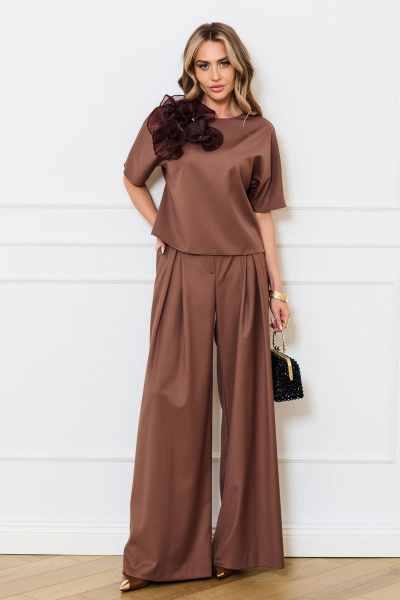 Блуза, брюки Golden Valley 6745 коричневый - фото 1
