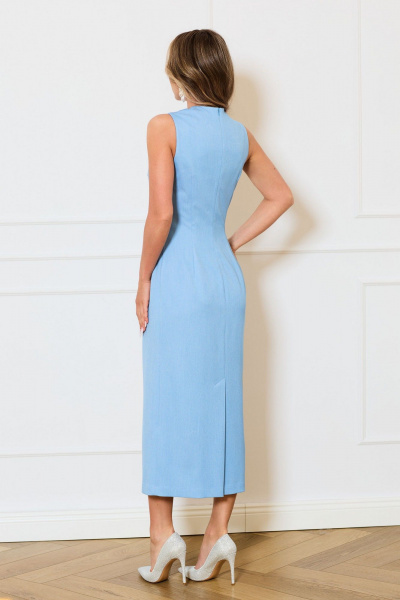 Платье, туника Golden Valley 6735 молочно-голубой - фото 5