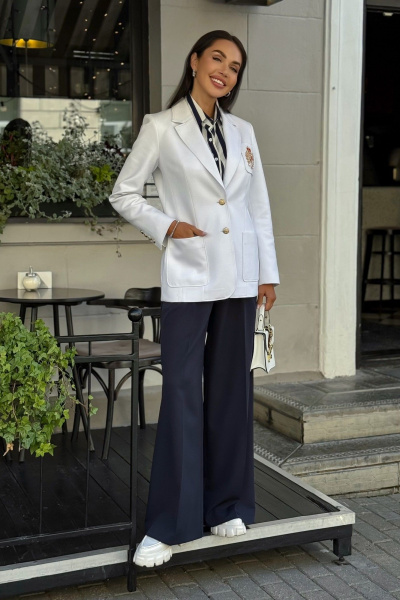 Жакет Urs 24-353-2 бел - фото 10