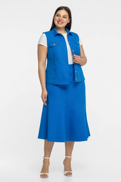 Юбка Avila 0980 лазурный - фото 2