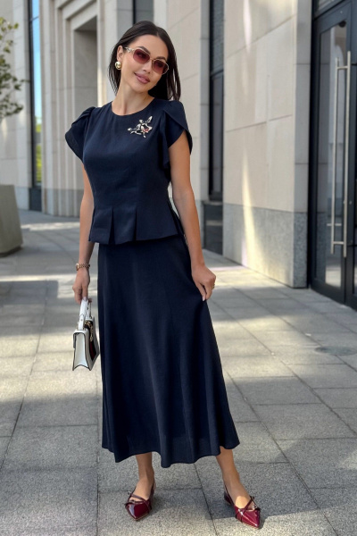 Блуза, юбка Urs 24-517-1 - фото 12