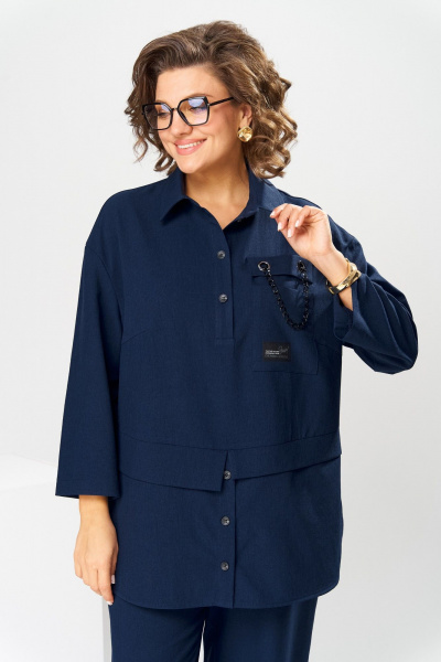 Блуза, брюки Romanovich Style 2-2554 синий - фото 7