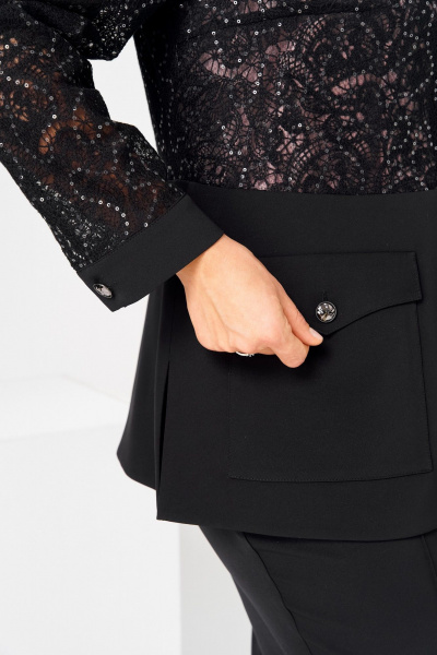 Брюки, жакет, топ Romanovich Style 3-2886 черный - фото 13