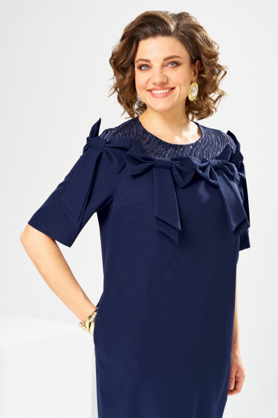 Платье Romanovich Style 1-2899 синий/пайетки - фото 13