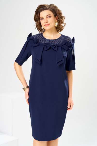 Платье Romanovich Style 1-2899 синий/пайетки - фото 10