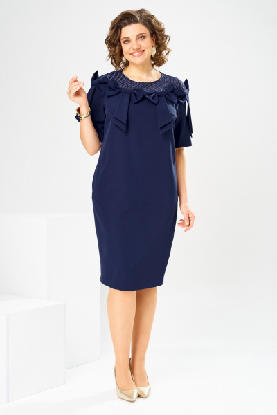 Платье Romanovich Style 1-2899 синий/пайетки - фото 9