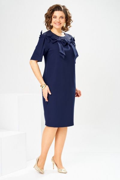 Платье Romanovich Style 1-2899 синий/пайетки - фото 6