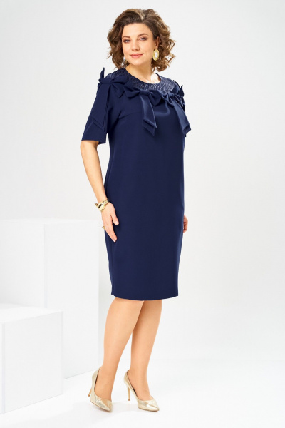 Платье Romanovich Style 1-2899 синий/пайетки - фото 2