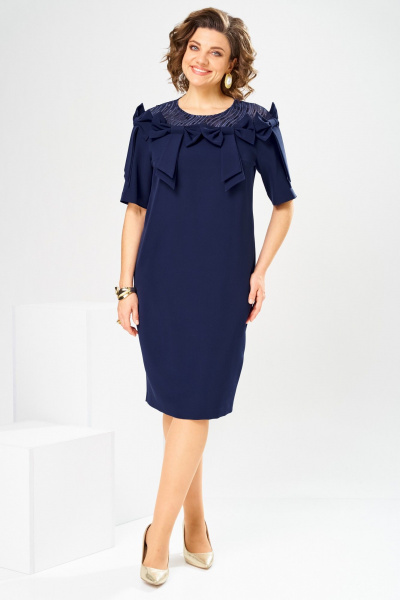 Платье Romanovich Style 1-2899 синий/пайетки - фото 1