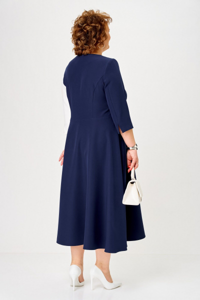 Платье Romanovich Style 1-2905 сине-белый - фото 7