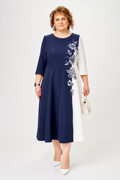 Платье Romanovich Style 1-2905 сине-белый - фото 1