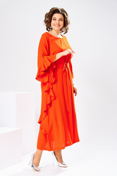 Платье Romanovich Style 1-2870 оранжевый - фото 4