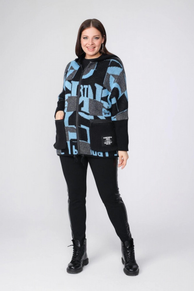 Кардиган BONADI 1807 голубой - фото 2