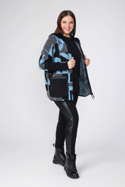 Кардиган BONADI 1807 голубой - фото 5