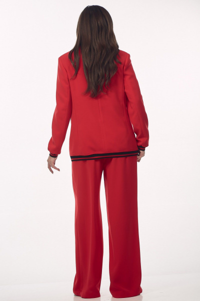 Брюки, жакет Your size 2277 красный - фото 7