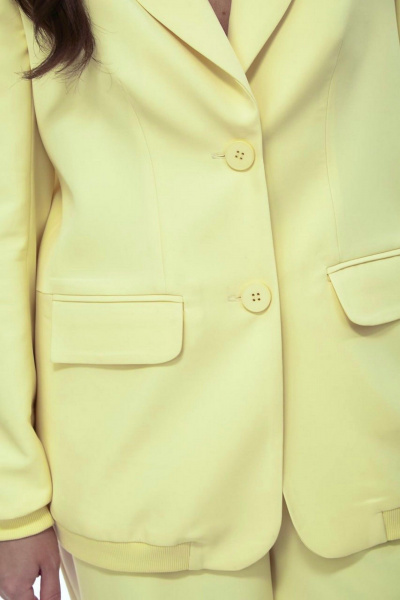 Брюки, жакет Your size 2278 светло-желтый - фото 4