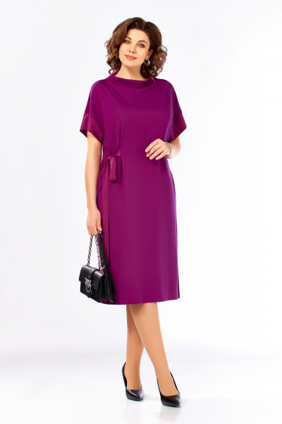 Платье Ольга Стиль С-1005 фуксия - фото 1