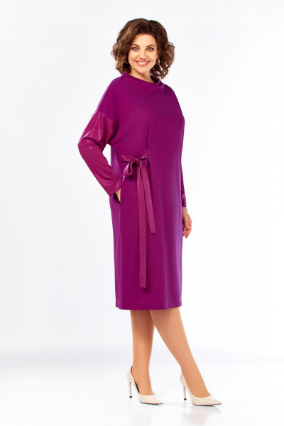 Платье Ольга Стиль С-1006 фуксия - фото 1