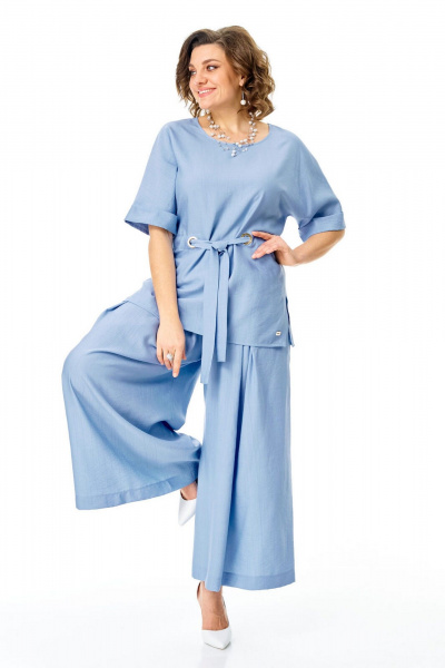 Блуза, брюки VI ORO VR-1267 голубой - фото 9
