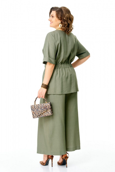 Блуза, брюки VI ORO VR-1267 олива - фото 14