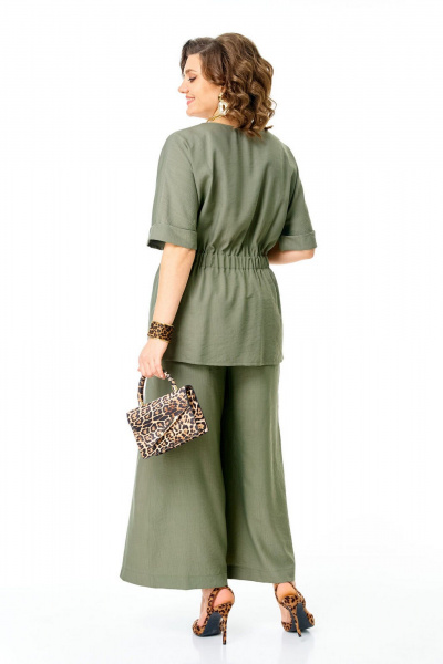 Блуза, брюки VI ORO VR-1267 олива - фото 13
