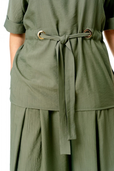 Блуза, брюки VI ORO VR-1267 олива - фото 9