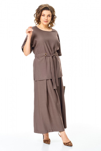 Блуза, брюки VI ORO VR-1267 шоколад - фото 24