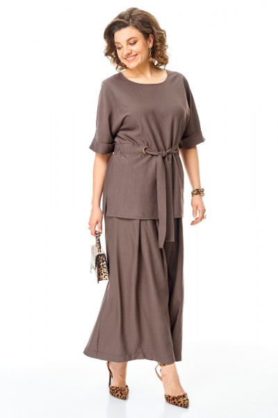 Блуза, брюки VI ORO VR-1267 шоколад - фото 23