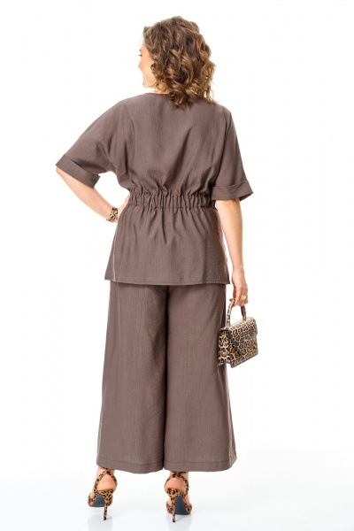 Блуза, брюки VI ORO VR-1267 шоколад - фото 8