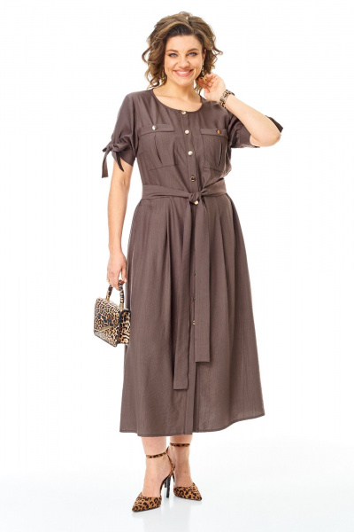 Платье VI ORO VR-1180 шоколад - фото 21