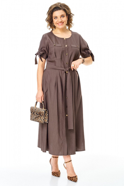 Платье VI ORO VR-1180 шоколад - фото 10