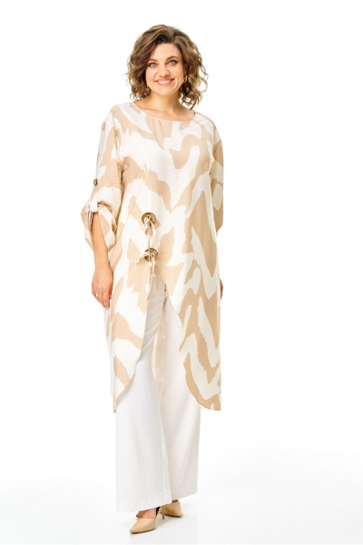 Брюки, туника VI ORO VR-1168 бежевый_облака - фото 4