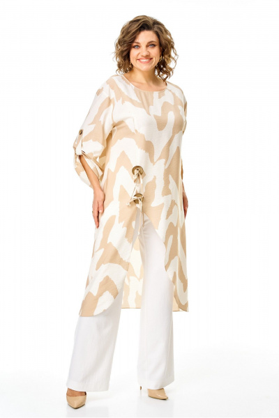 Брюки, туника VI ORO VR-1168 бежевый_облака - фото 1