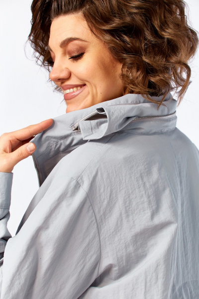 Парка Диомант 2140 серый - фото 11