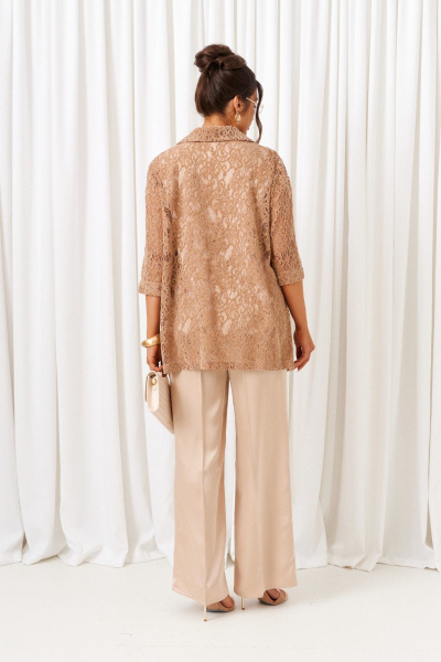 Блуза, брюки, топ Beautiful&Free 6425 бежевый - фото 6