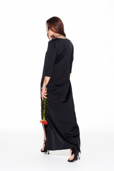 Платье ELLETTO LIFE 1123 черный - фото 6