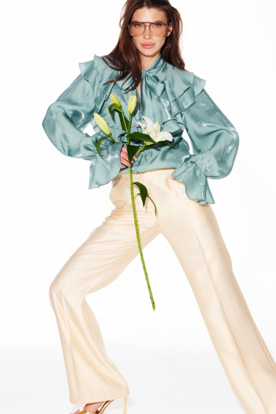 Брюки ELLETTO LIFE 2389 масло - фото 3