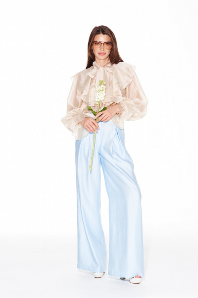 Блуза ELLETTO LIFE 3944 сливочный - фото 2