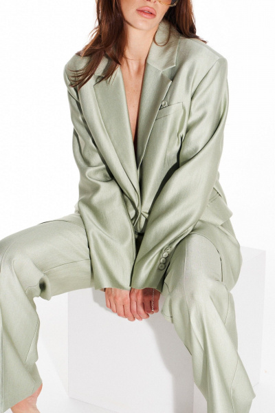 Жакет ELLETTO LIFE 3945 зеленый - фото 9