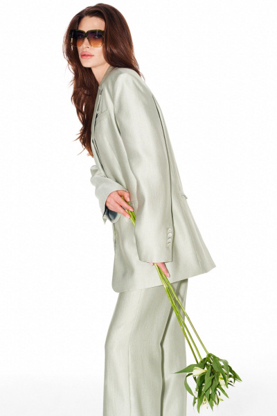 Жакет ELLETTO LIFE 3945 зеленый - фото 7