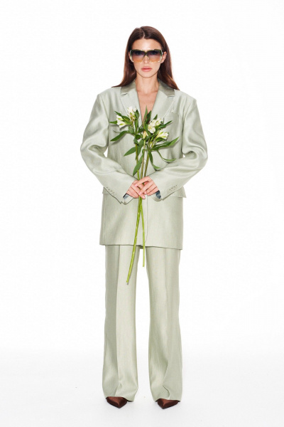 Жакет ELLETTO LIFE 3945 зеленый - фото 2