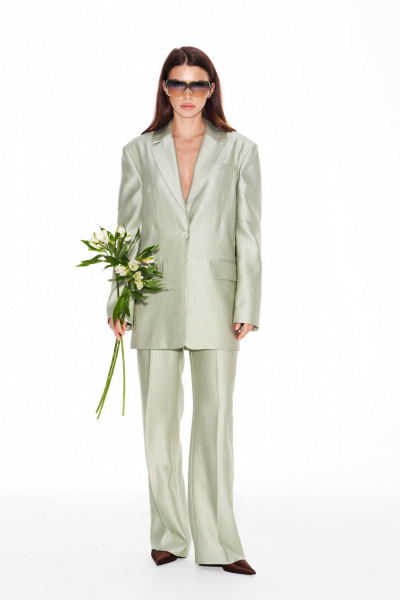 Жакет ELLETTO LIFE 3945 зеленый - фото 1