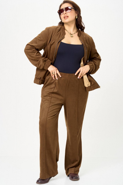 Бомбер, брюки SOVA 11312 коричневый - фото 6