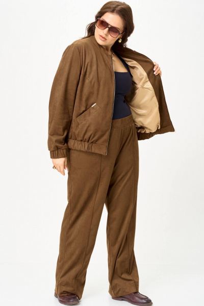 Бомбер, брюки SOVA 11312 коричневый - фото 5
