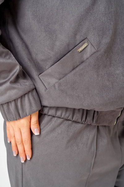 Бомбер, брюки SOVA 11312 серый - фото 7