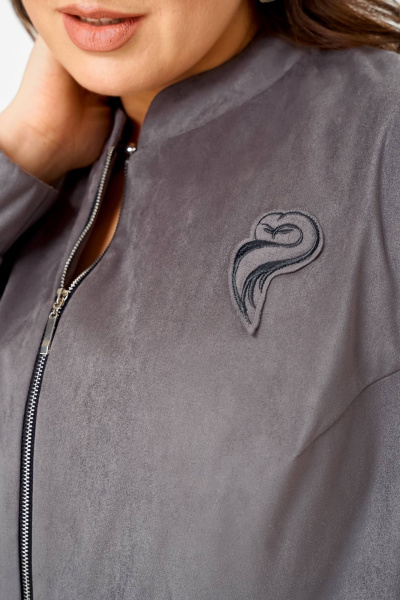 Бомбер, брюки SOVA 11312 серый - фото 6