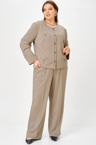 Брюки, жакет SOVA 11313 серый - фото 1