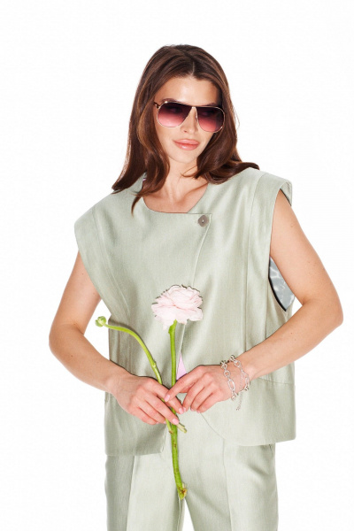 Жилет ELLETTO LIFE 3949 зеленый - фото 1