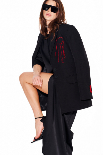 Жакет ELLETTO LIFE 3957 черный - фото 14