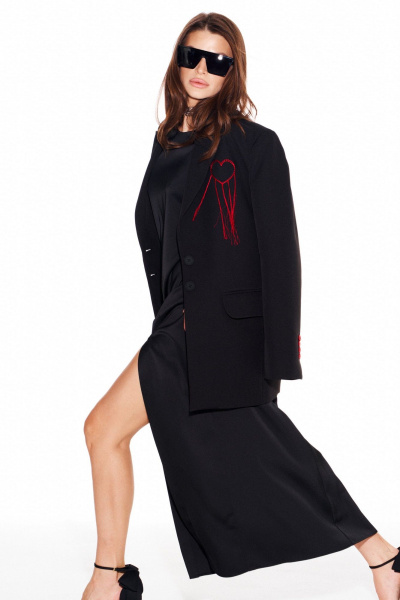 Жакет ELLETTO LIFE 3957 черный - фото 13